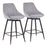 LumiSource Diana Counter Stool, Set/2, BK/GY Corduroy - B26-DIANACOR55SWVXBKGY2