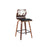 LumiSource Folia 26" Counter Stool, Set/2, Walnut/Black