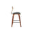 LumiSource Folia 26" Counter Stool, Set/2, Walnut/Black