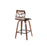 LumiSource Folia 26" Counter Stool, Set/2, Walnut/Black