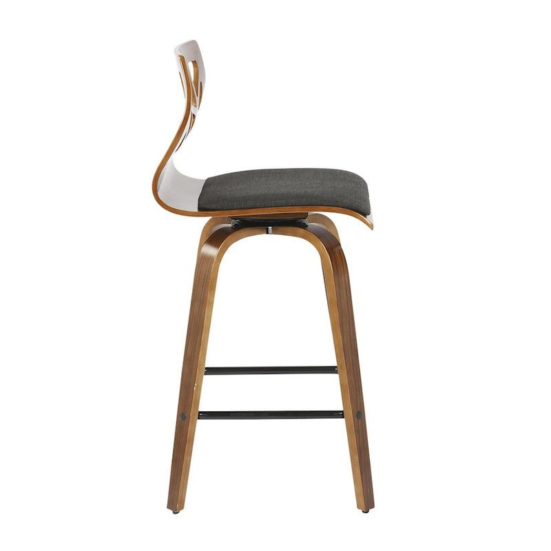 LumiSource Folia 26" Counter Stool Set, W/CHAR/BK