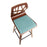 LumiSource Folia 26" Counter Stool, Set/2, WAL/Teal/BK