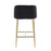 LumiSource Fran Counter Stool, Set of 2, Gold/Black