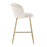 LumiSource Fran Counter Stool, Set of 2, Gold/Cream