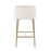 LumiSource Fran Counter Stool, Set of 2, Gold/Cream