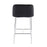 LumiSource Fran Counter Stool, Set of 2 in Chrome/Black Velvet