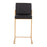 LumiSource Fuji High Back Counter Stool, Set of 2, Gold/Black