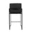 LumiSource Fuji High Back Counter Stool, Set of 2, Black/Black