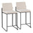 LumiSource Fuji High Back Counter Stool, Set/2, Black/Beige - B26-FUJIHBBKFBG2