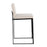 LumiSource Fuji High Back Counter Stool, Set of 2, Black/Beige