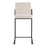 LumiSource Fuji High Back Counter Stool, Set of 2, Black/Beige