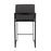 LumiSource Fuji High Back Counter Stool, Set of 2, Black/Charcoal