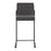 LumiSource Fuji High Back Counter Stool, Set of 2, Black/Charcoal