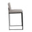 LumiSource Fuji High Back Counter Stool, Set of 2, Black/GY Fabric