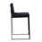 LumiSource Fuji High Back Counter Stool, Set of 2, Black