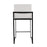LumiSource Fuji High Back Counter Stool, Set of 2, Black/WH Velvet