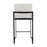 LumiSource Fuji High Back Counter Stool, Set of 2, Black/White