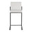 LumiSource Fuji High Back Counter Stool, Set of 2, Black/White