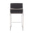 LumiSource Fuji High Back Counter Stool, Set of 2, Steel/Black