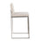 LumiSource Fuji High Back Counter Stool, Set of 2, Steel/Beige