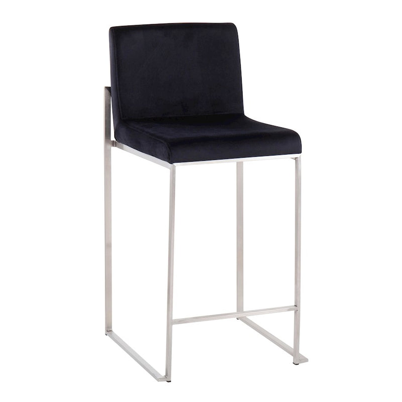 LumiSource Fuji High Back Counter Stool, Set of 2