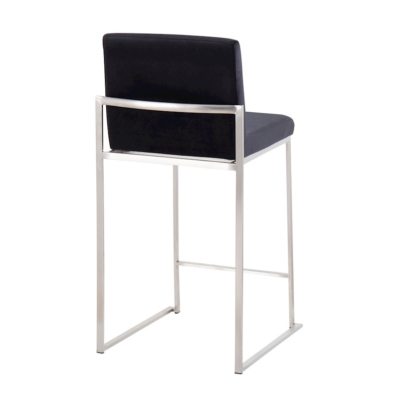 LumiSource Fuji High Back Counter Stool, Set of 2