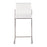 LumiSource Fuji High Back Counter Stool, Set of 2, Steel/WHV