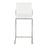 LumiSource Fuji High Back Counter Stool, Set of 2, Steel/White