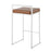 LumiSource Fuji Stacker Counter Stool, Set of 2, White/Camel
