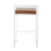 LumiSource Fuji Stacker Counter Stool, Set of 2, White/Camel