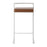 LumiSource Fuji Stacker Counter Stool, Set of 2, White/Camel