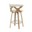 LumiSource Gardenia Counter Stool, Set of 2, Zebra/Cream/Chrome