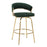 LumiSource Jie Counter Stool, Set of 2, Gold/Green