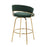 LumiSource Jie Counter Stool, Set of 2, Gold/Green
