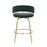 LumiSource Jie Counter Stool, Set of 2, Gold/Green