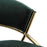 LumiSource Jie Counter Stool, Set of 2, Gold/Green
