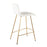 LumiSource Marco Counter Stool, Set of 2, Gold/White