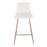 LumiSource Marco Counter Stool, Set of 2, Gold/White