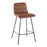 LumiSource Marco Counter Stool, Set of 2, Black/Camel