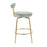 LumiSource Rhonda Counter Stool, Set of 2, Gold Metal