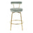 LumiSource Rhonda Counter Stool, Set of 2, Gold Metal