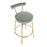 LumiSource Rhonda Counter Stool, Set of 2, Gold Metal