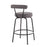 LumiSource Rhonda Counter Stool, Set of 2, Black/Charcoal