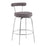 LumiSource Rhonda Counter Stool, Set of 2, Chrome/Charcoal