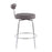 LumiSource Rhonda Counter Stool, Set of 2, Chrome/Charcoal