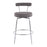 LumiSource Rhonda Counter Stool, Set of 2, Chrome/Charcoal