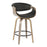 LumiSource Symphony Counter Stool, Set of 2, Grey/Black
