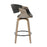 LumiSource Symphony Counter Stool, Set of 2, Grey/Black