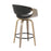 LumiSource Symphony Counter Stool, Set of 2, Grey/Black