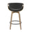 LumiSource Symphony Counter Stool, Set of 2, Grey/Black